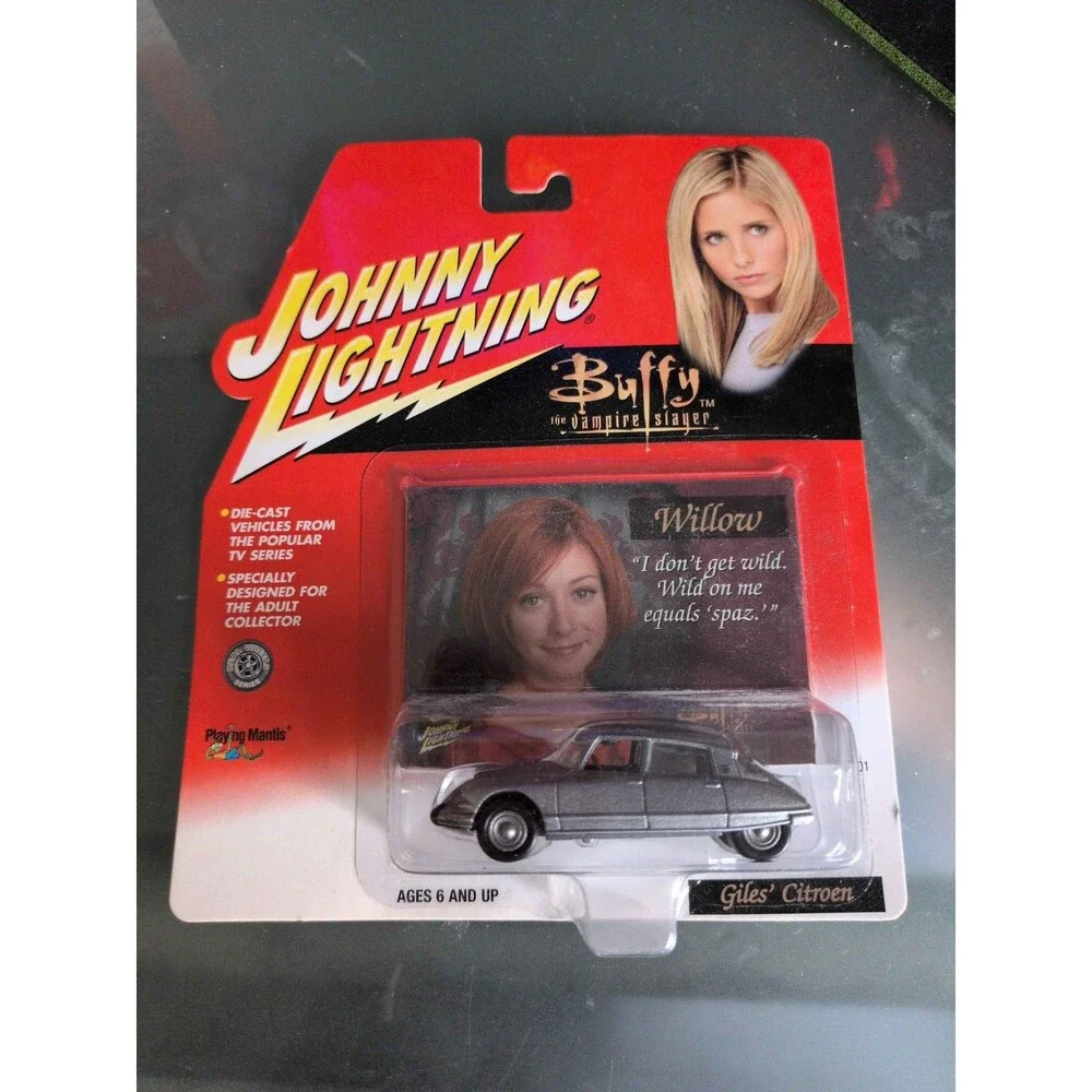 Johnny Lightning Buffy Vampire Slayer Giles Citroen Diecast Car Willow Card